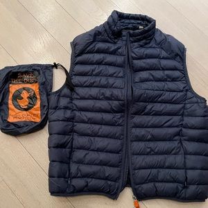 Save the Duck down Mens vest like new ultralight jacket size XL
